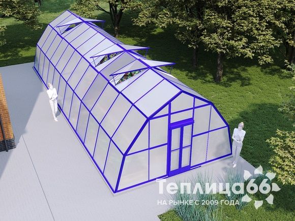 Теплица Рада Иткуль под поликарбонат, ширина 4,5 метра